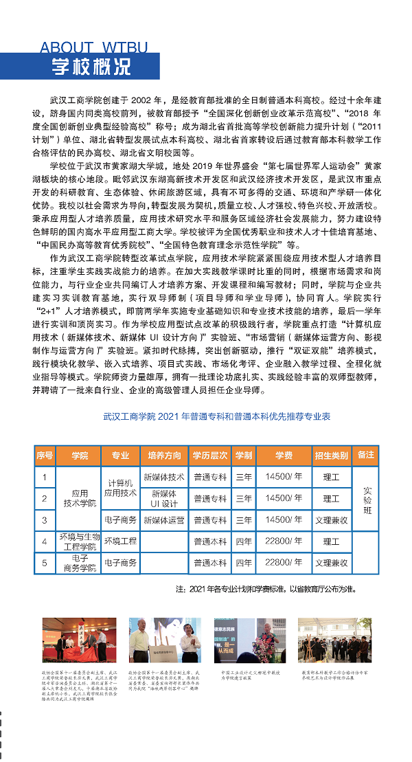 武汉工商学院专升本招生指南