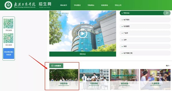 武汉工商学院录取查询